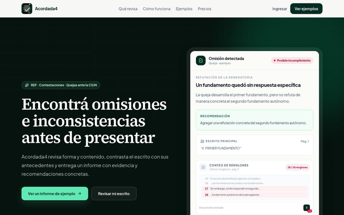 Pantalla de Acordada4